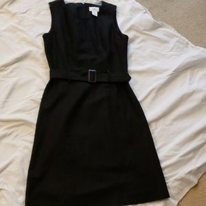 Black linen sleeveless Dress
